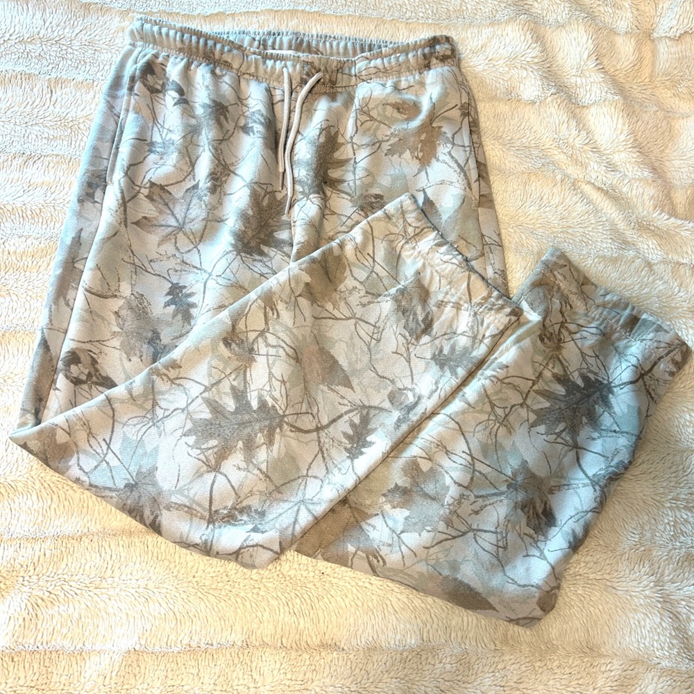 Camo track pants